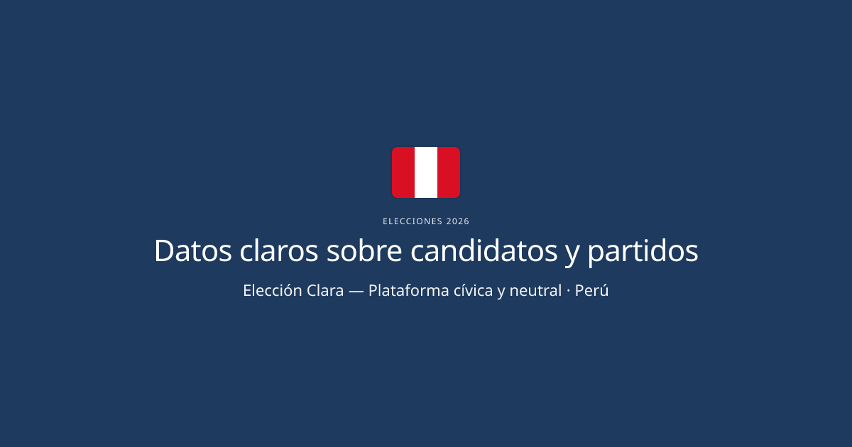 Elección Clara — brand image (site Open Graph)